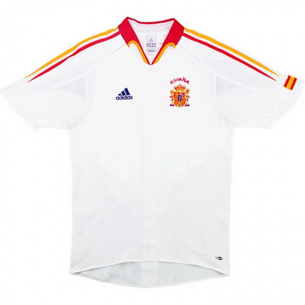 Tailandia Camiseta España 2ª Kit Retro 2004 2006 Blanco